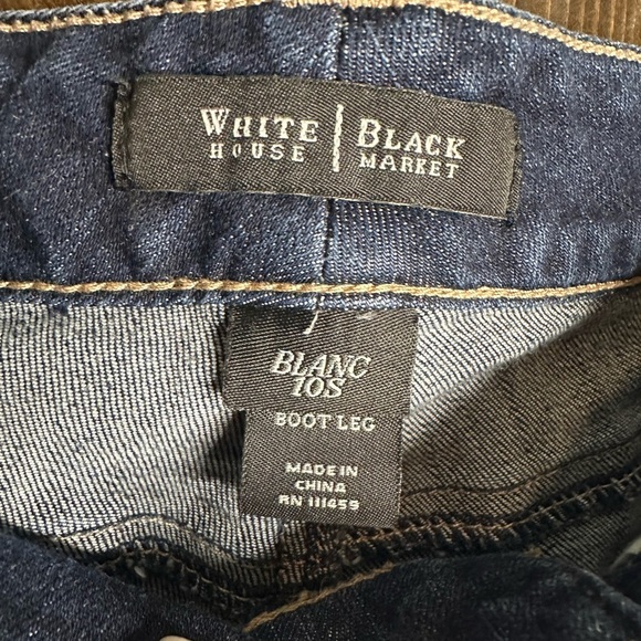 (12)
White House Black Market• Boot Cut•dark wash•Size 10S•EUC - Picture 3 of 7